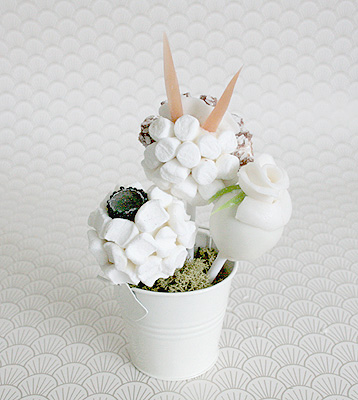 White Candy Flower Bouquet